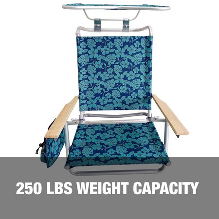 Snow Joe Bliss Hammocks Folding Beach Chair W Canopy BBC-351-BF